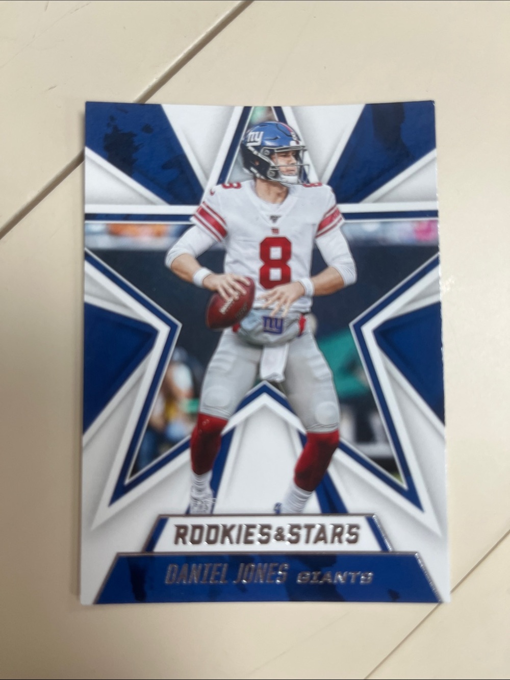 Panini Daniel Jones Football Card - Blue, White, Red
